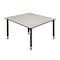 Kee Square Classroom Tables, 48 W, 48 L, 23-34 H, Wood, Metal, Maple TB4848PLAPBK - alternate 5